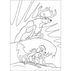 Dessin à colorier: Bambi (Films d'animation) #128702 - Coloriages à Imprimer Gratuits