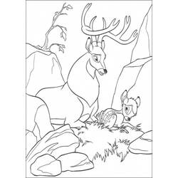 Dessin à colorier: Bambi (Films d'animation) #128716 - Coloriages à Imprimer Gratuits