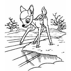 Dessin à colorier: Bambi (Films d'animation) #128722 - Coloriages à Imprimer Gratuits