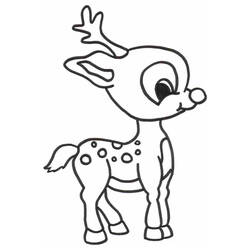 Dessin à colorier: Bambi (Films d'animation) #128797 - Coloriages à Imprimer Gratuits