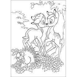 Coloriage Bambi (Films d'Animation) #184649 à imprimer et colorier