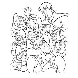 Dessin à colorier: Blanche Neige (Films d'Animation) #178571 - Coloriages à Imprimer Gratuits