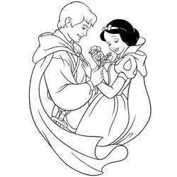 Dessin à colorier: Blanche Neige (Films d'Animation) #178601 - Coloriages à Imprimer Gratuits