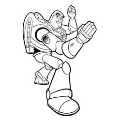 Dessin à colorier: Buzz L Eclair (Films d'Animation) #185055 - Coloriages à Imprimer Gratuits