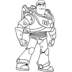 Dessin à colorier: Buzz L Eclair (Films d'Animation) #185061 - Coloriages à Imprimer Gratuits