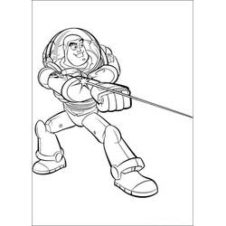 Dessin à colorier: Buzz L Eclair (Films d'Animation) #185071 - Coloriages à Imprimer Gratuits