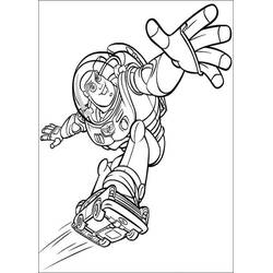 Dessin à colorier: Buzz L Eclair (Films d'Animation) #185073 - Coloriages à Imprimer Gratuits