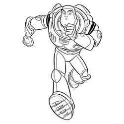 Dessin à colorier: Buzz L Eclair (Films d'Animation) #185076 - Coloriages à Imprimer Gratuits