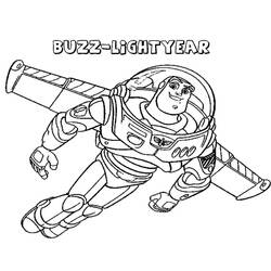 Dessin à colorier: Buzz L Eclair (Films d'Animation) #185077 - Coloriages à Imprimer Gratuits