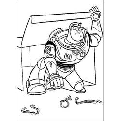 Dessin à colorier: Buzz L Eclair (Films d'Animation) #185079 - Coloriages à Imprimer Gratuits