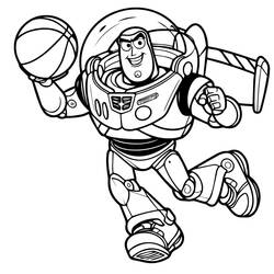 Dessin à colorier: Buzz L Eclair (Films d'Animation) #220273 - Coloriages à Imprimer Gratuits