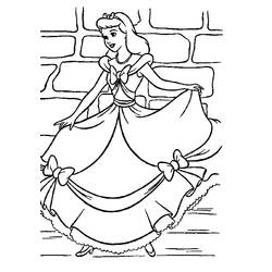 Dessin à colorier: Cendrillon (Films d'animation) #129484 - Coloriages à Imprimer Gratuits