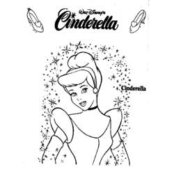 Dessin à colorier: Cendrillon (Films d'animation) #129555 - Coloriages à Imprimer Gratuits