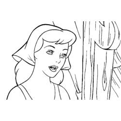 Dessin à colorier: Cendrillon (Films d'animation) #129601 - Coloriages à Imprimer Gratuits