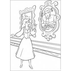 Dessin à colorier: Cendrillon (Films d'animation) #129637 - Coloriages à Imprimer Gratuits