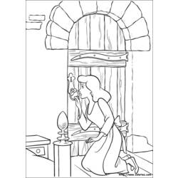 Dessin à colorier: Cendrillon (Films d'animation) #129669 - Coloriages à Imprimer Gratuits