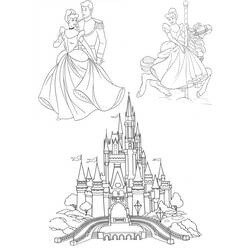 Dessin à colorier: Cendrillon (Films d'animation) #129711 - Coloriages à Imprimer Gratuits