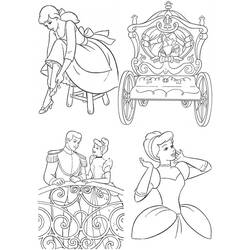 Dessin à colorier: Cendrillon (Films d'animation) #129716 - Coloriages à Imprimer Gratuits