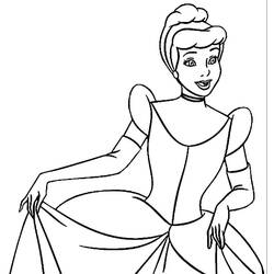 Coloriage Cendrillon (Films d'Animation) #178041 à imprimer et colorier