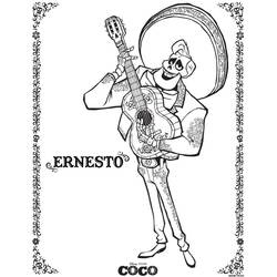 Dessin à colorier: Coco Disney (Films d'Animation) #185287 - Coloriages à Imprimer Gratuits