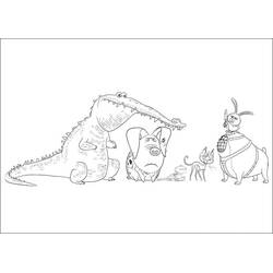 Dessin à colorier: Comme des Bêtes (Films d'Animation) #206616 - Coloriages à Imprimer Gratuits