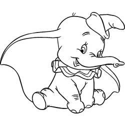 Dessin à colorier: Dumbo (Films d'animation) #170564 - Coloriages à imprimer