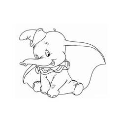 Dessin à colorier: Dumbo (Films d'animation) #170567 - Coloriages à imprimer