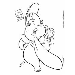Dessin à colorier: Dumbo (Films d'animation) #170570 - Coloriages à imprimer
