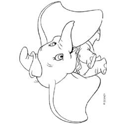 Dessin à colorier: Dumbo (Films d'animation) #170572 - Coloriages à imprimer