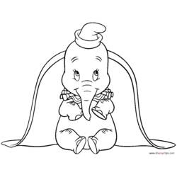 Dessin à colorier: Dumbo (Films d'animation) #170582 - Coloriages à imprimer