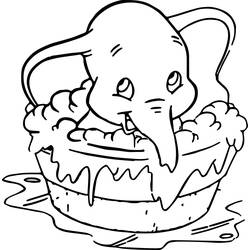 Dessin à colorier: Dumbo (Films d'animation) #170587 - Coloriages à imprimer