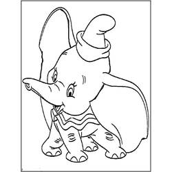 Dessin à colorier: Dumbo (Films d'animation) #170594 - Coloriages à imprimer