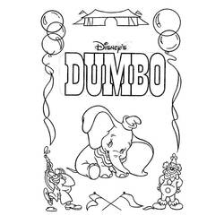 Dessin à colorier: Dumbo (Films d'animation) #170604 - Coloriages à imprimer
