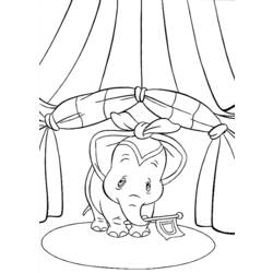 Dessin à colorier: Dumbo (Films d'animation) #170607 - Coloriages à Imprimer Gratuits