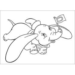 Coloriage Dumbo (Films d'Animation) #187105 à imprimer et colorier