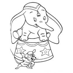 Coloriage Dumbo (Films d'Animation) #187109 à imprimer et colorier