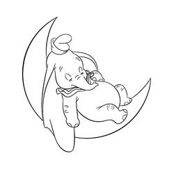 Coloriage Dumbo (Films d'Animation) #187112 à imprimer et colorier