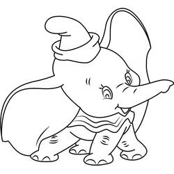 Coloriage Dumbo (Films d'Animation) #187121 à imprimer et colorier