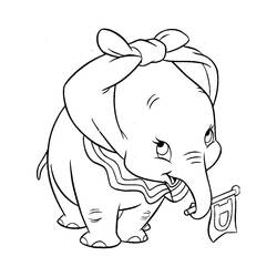 Coloriage Dumbo (Films d'Animation) #187128 à imprimer et colorier