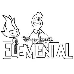 Dessin à colorier: Élémentaire (Films d'Animation) #203860 - Coloriages à Imprimer Gratuits