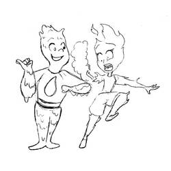 Dessin à colorier: Élémentaire (Films d'Animation) #203866 - Coloriages à Imprimer Gratuits