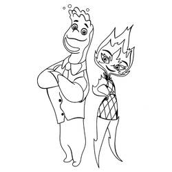 Dessin à colorier: Élémentaire (Films d'Animation) #203867 - Coloriages à Imprimer Gratuits