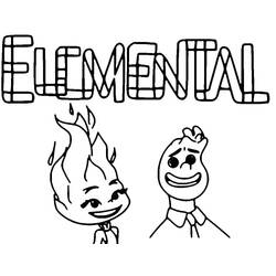 Dessin à colorier: Élémentaire (Films d'Animation) #203870 - Coloriages à Imprimer Gratuits