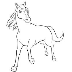 Dessin à colorier: Esprit (Films d'Animation) #195413 - Coloriages à Imprimer Gratuits