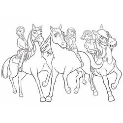 Dessin à colorier: Esprit (Films d'Animation) #195425 - Coloriages à Imprimer Gratuits