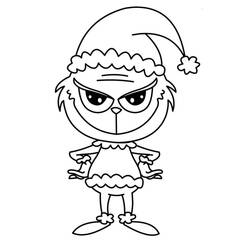 Dessin à colorier: Grinch (Films d'Animation) #188341 - Coloriages à Imprimer Gratuits