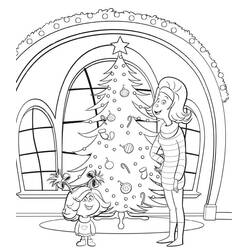 Dessin à colorier: Grinch (Films d'Animation) #188344 - Coloriages à Imprimer Gratuits