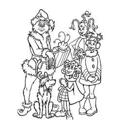 Dessin à colorier: Grinch (Films d'Animation) #188349 - Coloriages à Imprimer Gratuits