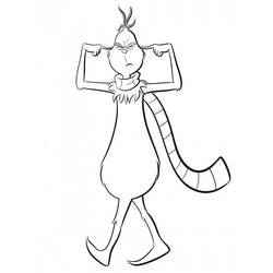 Dessin à colorier: Grinch (Films d'Animation) #188362 - Coloriages à Imprimer Gratuits