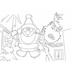 Dessin à colorier: Grinch (Films d'Animation) #188363 - Coloriages à Imprimer Gratuits